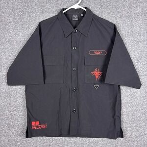 GU Death Stranding 2 Shirt Mens Medium Charcoal Hideo Kojima Ripstop Techwear